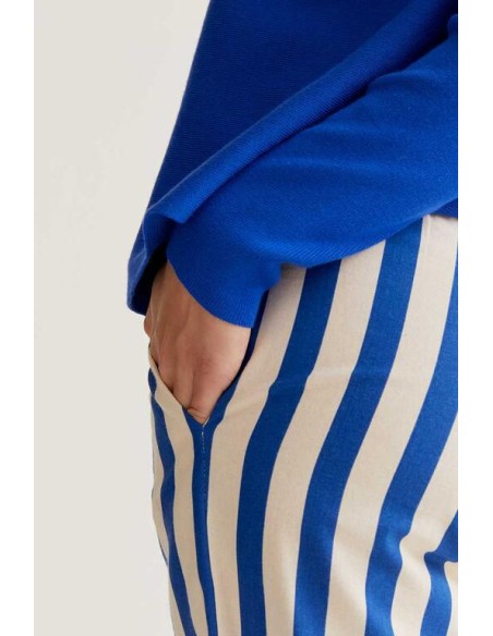 PANTALÓN CON ESTAMPADO BAMBOO BLUE.