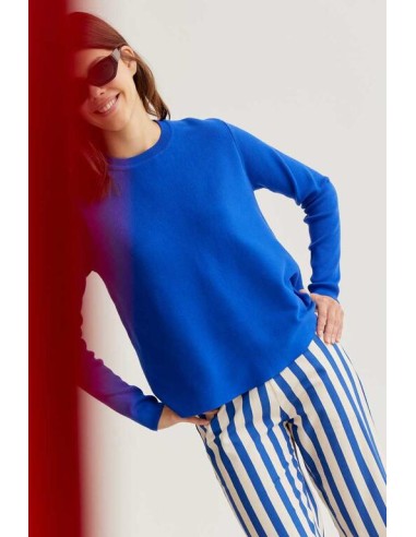 PANTALÓN CON ESTAMPADO BAMBOO BLUE.