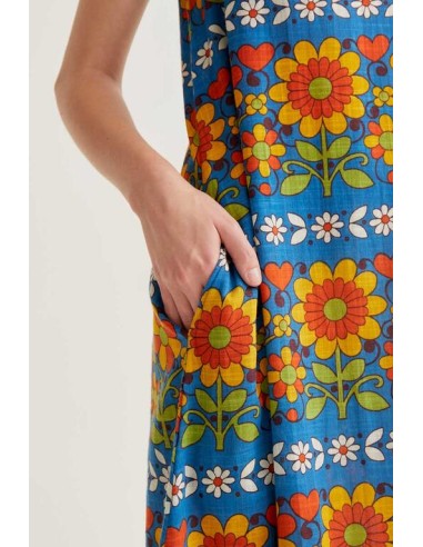 VESTIDO LARGO CON ESTAMPADO GARDEN.