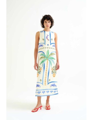 VESTIDO LARGO CON ESTAMPADO PALM & MERMAID.