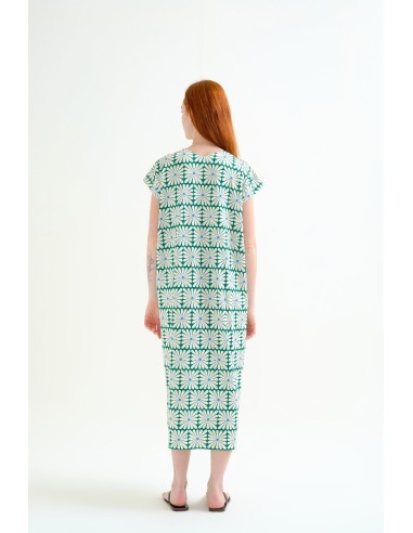 62c/11918 kaftan largo olive flower