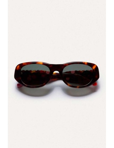 62c/90051 gafas marrones estampado guinda