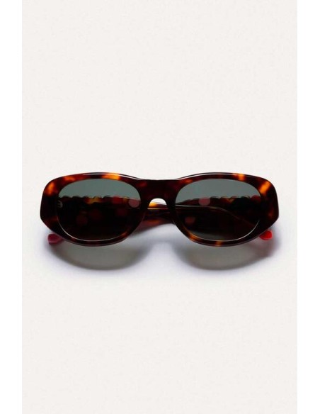 62c/90051 gafas marrones estampado guinda