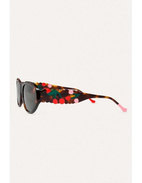 62c/90051 gafas marrones estampado guinda