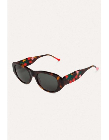 62c/90051 gafas marrones estampado guinda