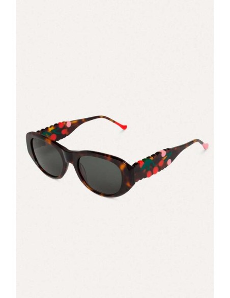62c/90051 gafas marrones estampado guinda