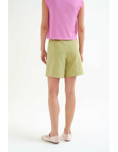 SHORTS VERDE 100& ALGODÓN.