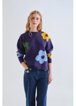 JERSEY DE PUNTO JACQUARD CON ESTAMPADO EUPHONIA.