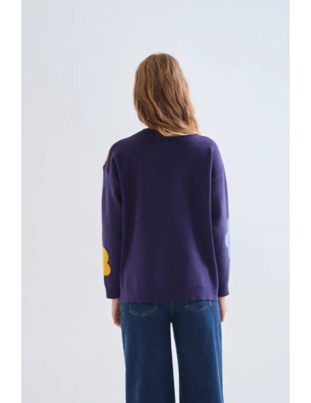 JERSEY DE PUNTO JACQUARD CON ESTAMPADO EUPHONIA.