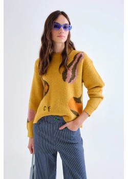 JERSEY DE PUNTO CON ESTAMPADO HUERTO.