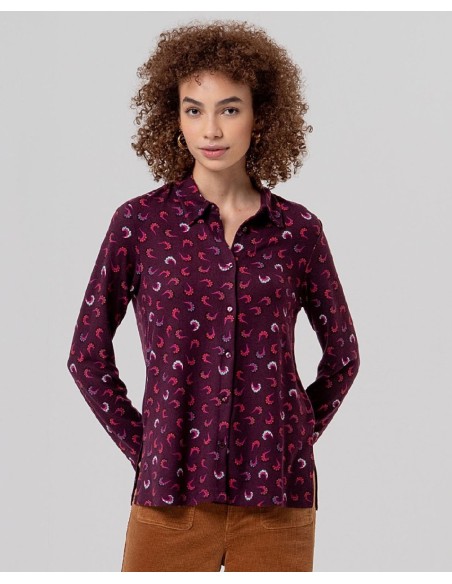 CAMISA ESTAMPADA DE MANGA LARGA.