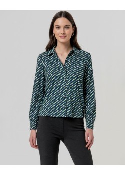 CAMISA AMPLIA ESTAMPADO GEOMÉTRICO.