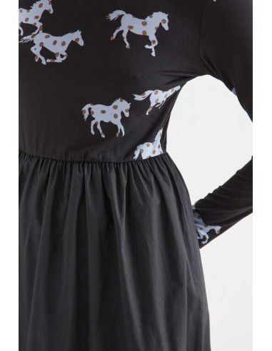 VESTIDO MIDI DE ALGODÓN CON ESTAMPADO HORSE.