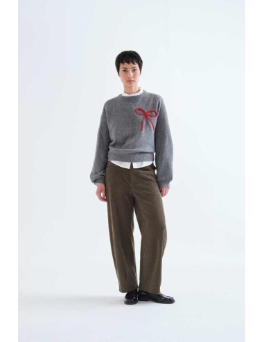 PANTALÓN DE PANA VERDE OSCURO.
