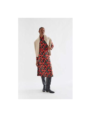 VESTIDO MIDI ESTAMPADO CICLAMEN