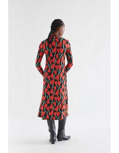 VESTIDO MIDI ESTAMPADO CICLAMEN