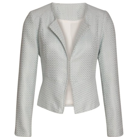 Chaqueta corte americana celeste