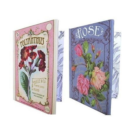 SET 2 LIBRETAS "POLYANTHUS Y ROSE"