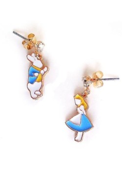 PENDIENTES ALICIA Y CONEJO BLANCO 2