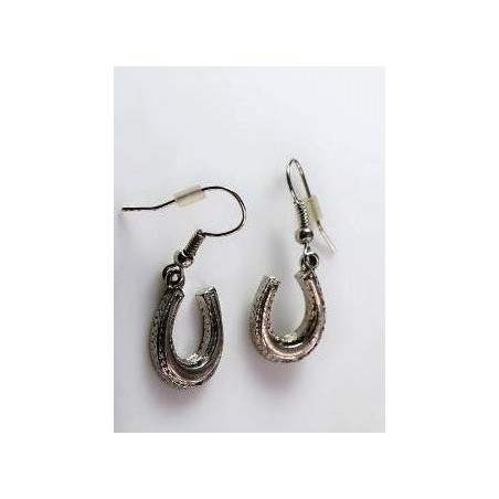 PENDIENTES HERRADURA PLATEADA